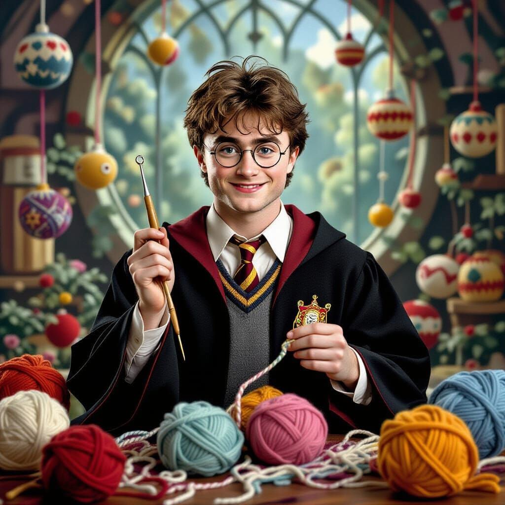 Harry Potter Crocheting, Whimsical Art Style