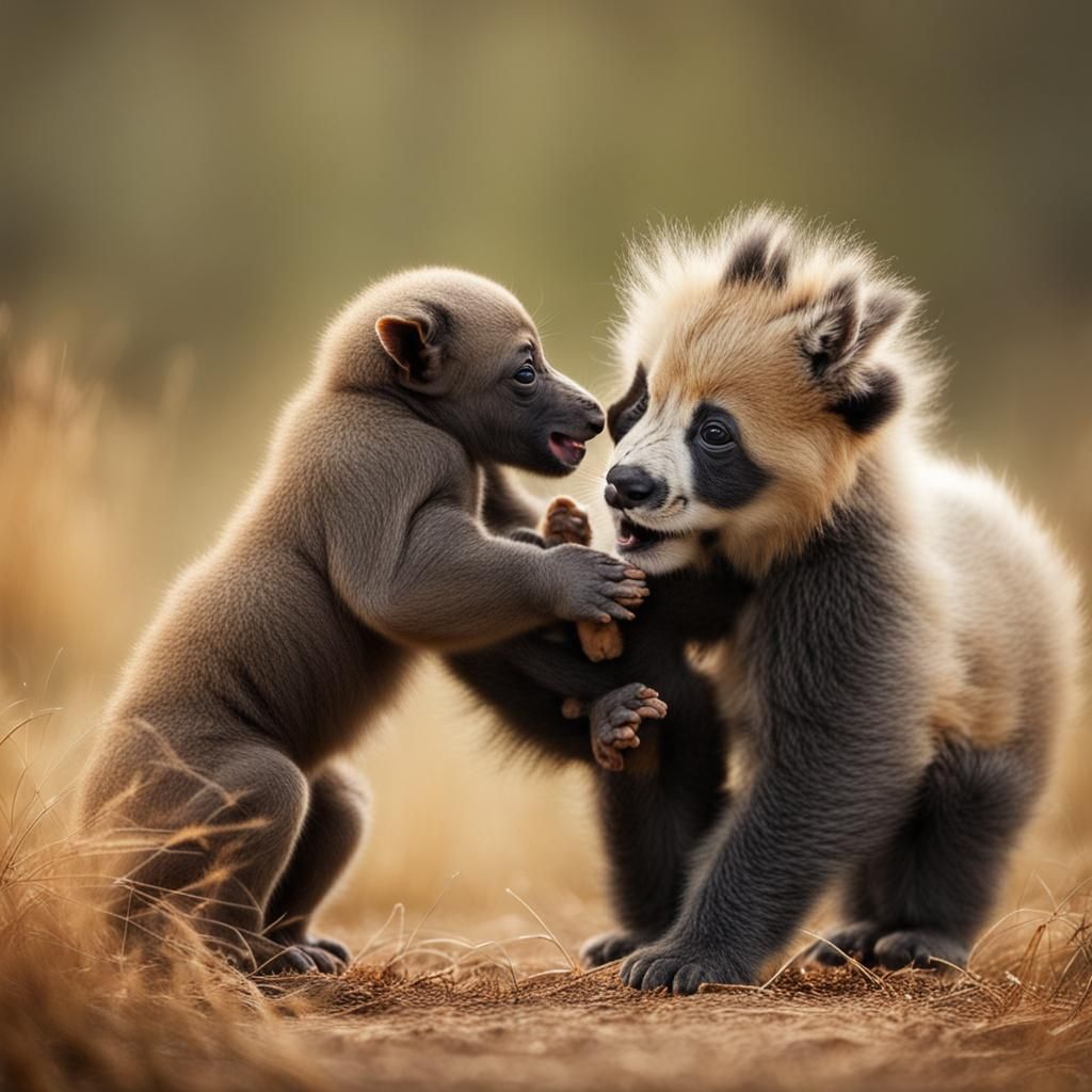 Playful Baby Animals Capture Joyful Moments