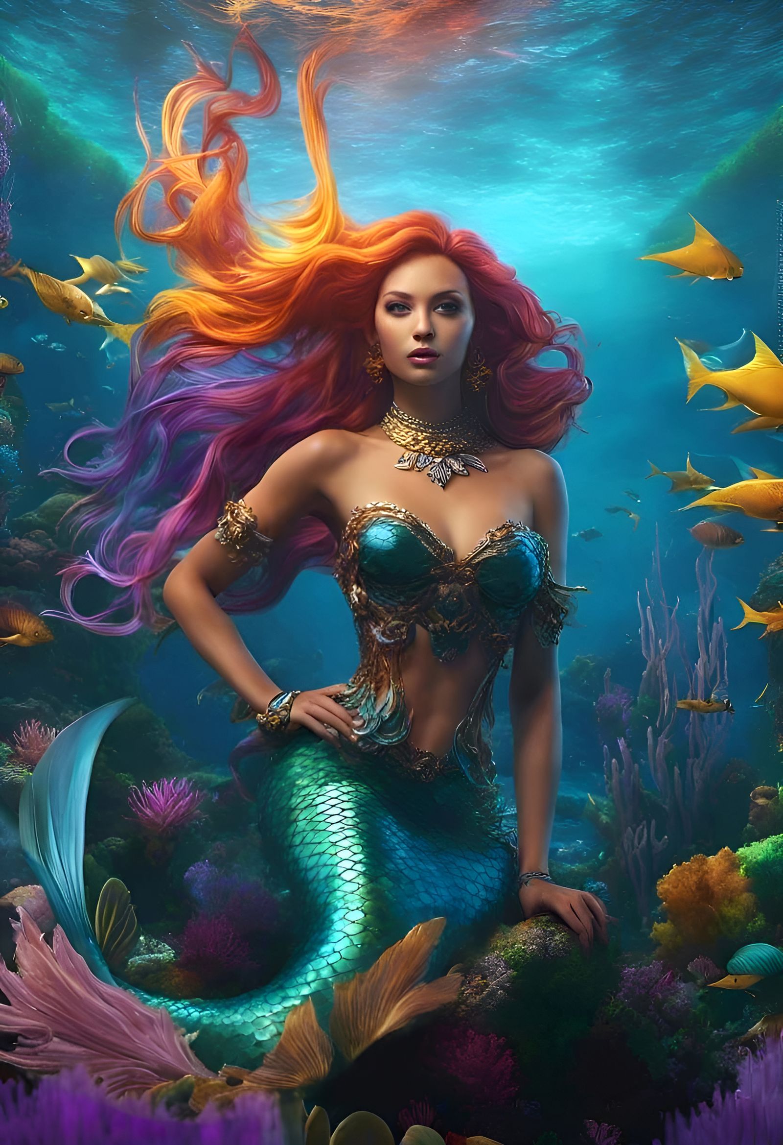The Mermaid, a beautiful vision from the sea!