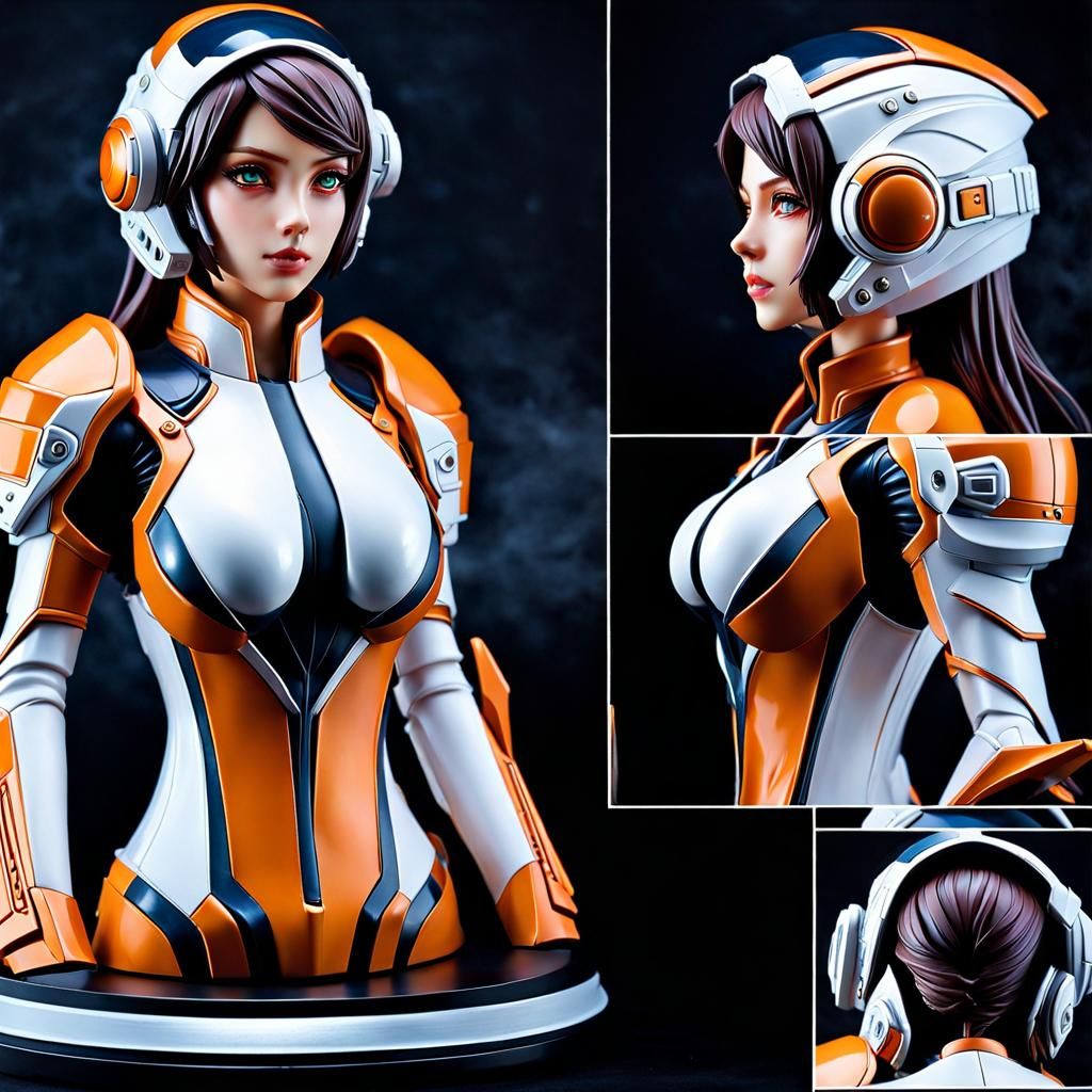 Anime Female Pilot - Resin Diorama