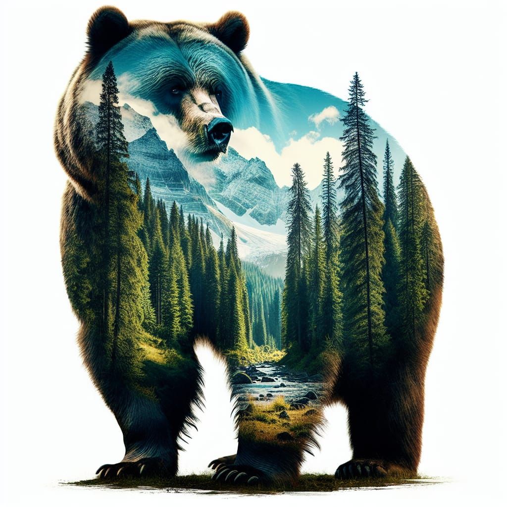 The mighty grizzly bear