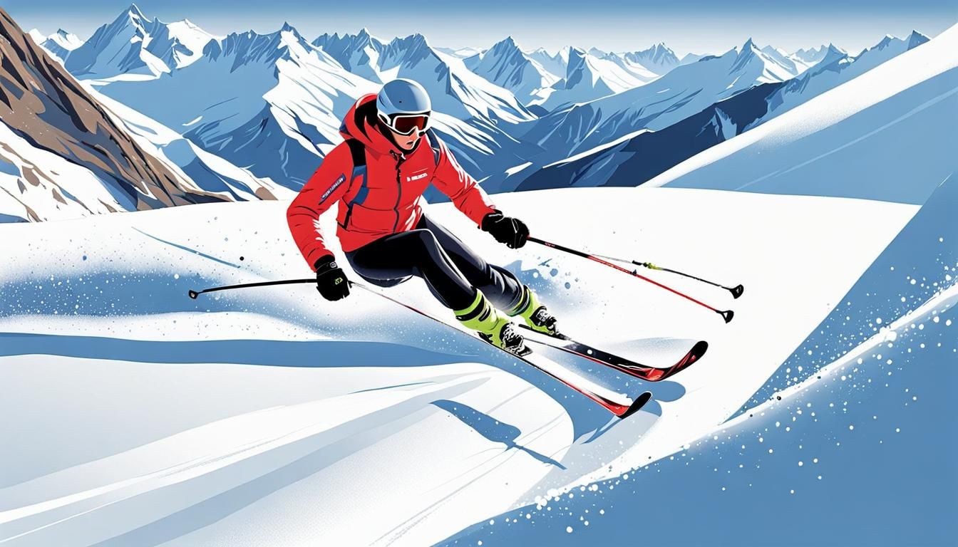 Ski Challenge : Taking on the 'Bernard Rossi Run'.