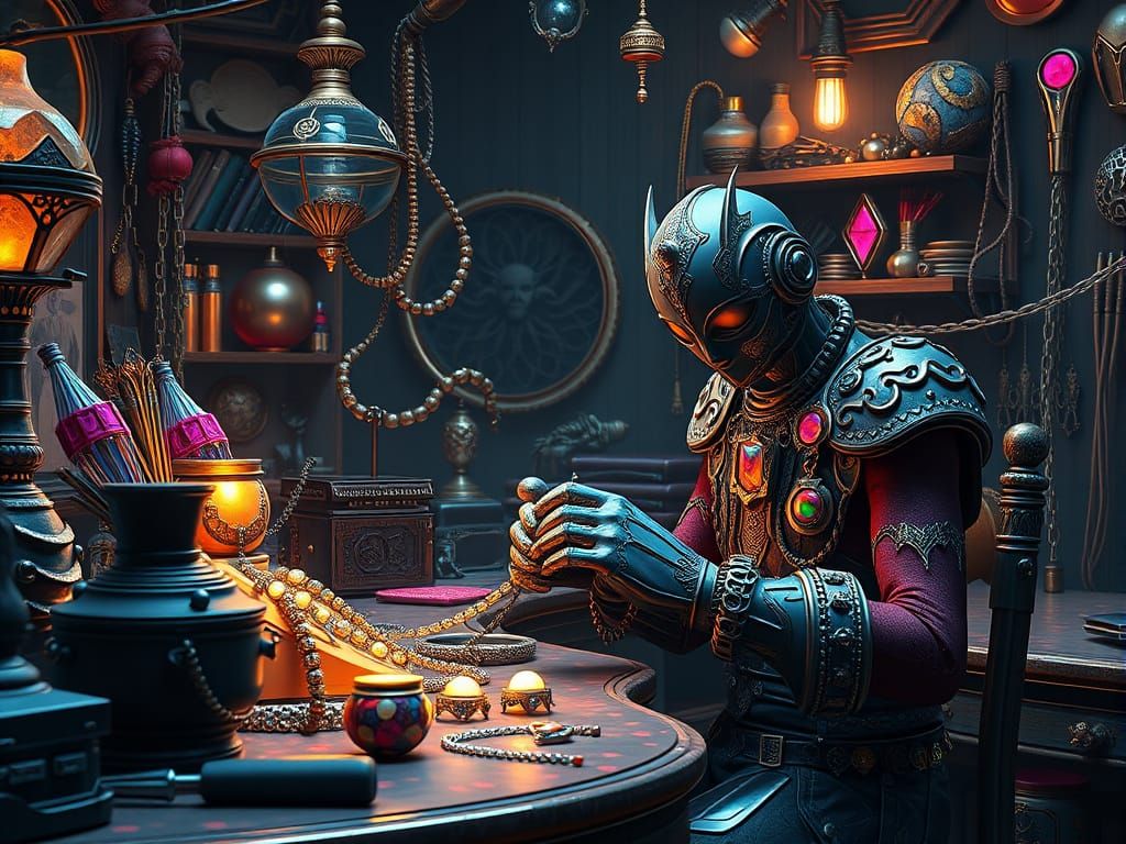 Futuristic Jeweller Creates Magical Jewels in Fantasy Atelie...