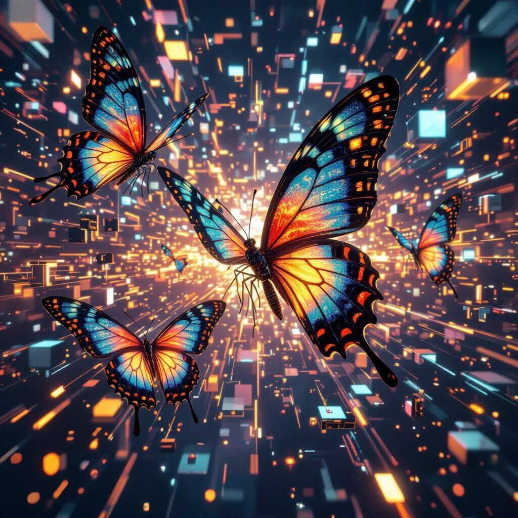 Biomechanical Butterflies in Cosmic Flight