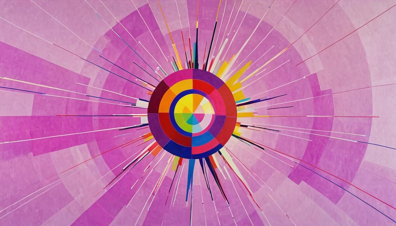 Geometric Abstraction: Pulsing Point in Empty Space