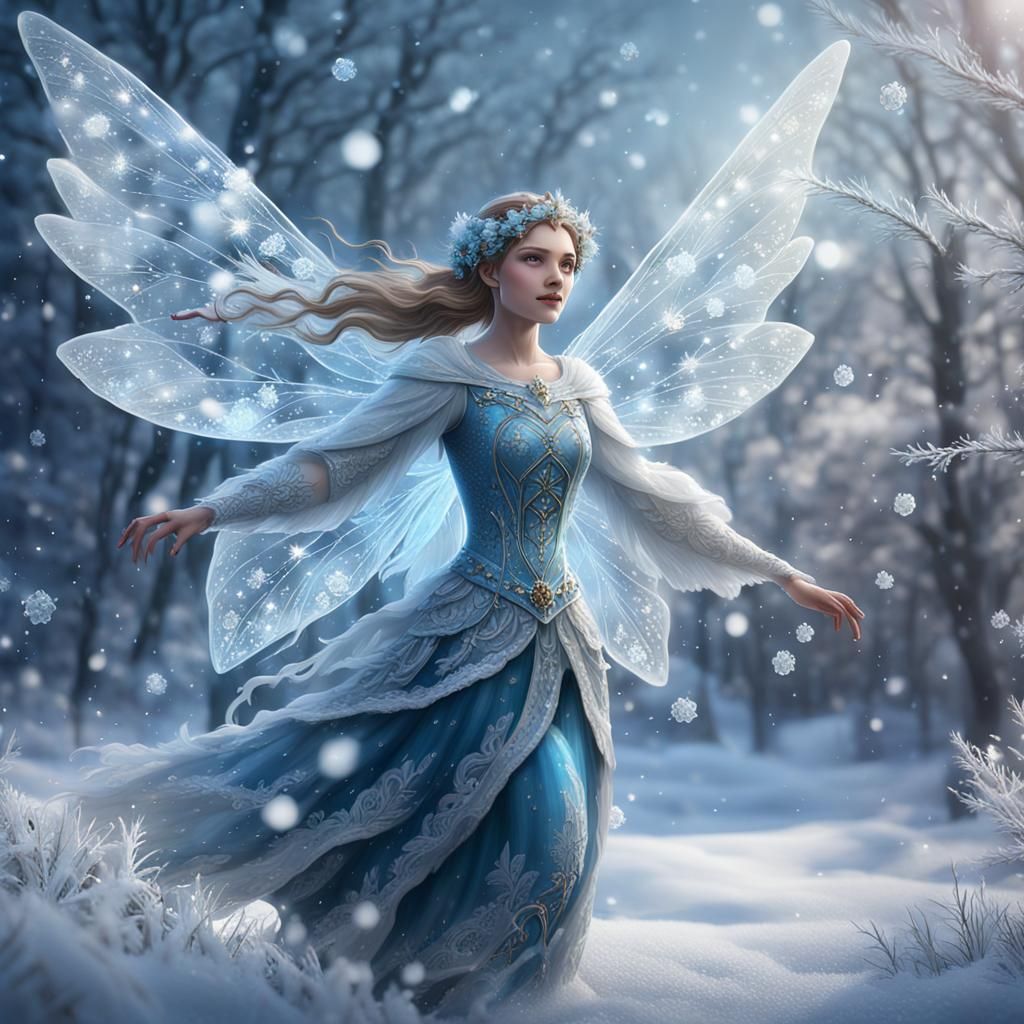 Icy Fairy Dancing in Winter Wonderland