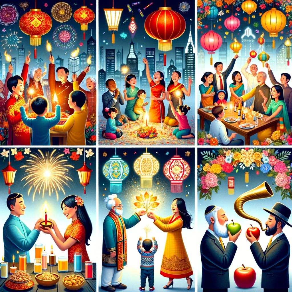 Global Unity in Vibrant New Year Traditions