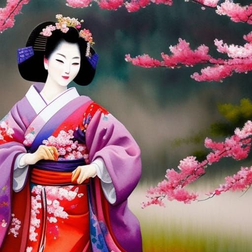 Dancing Geisha