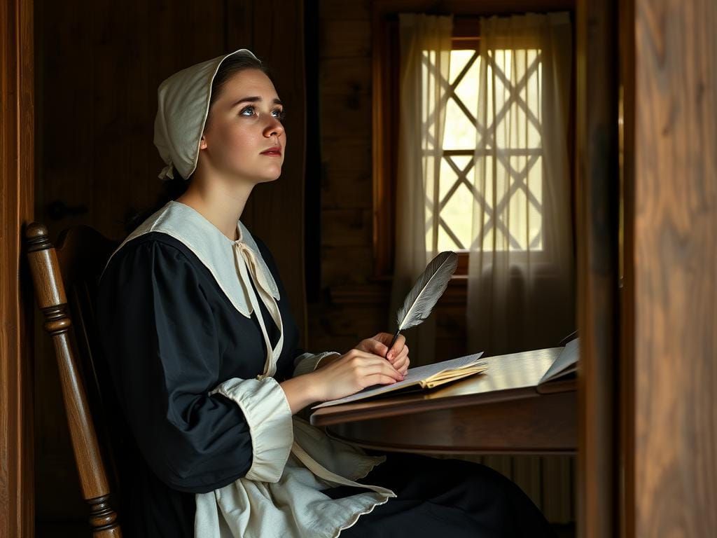 Puritan Poetess Seeks Inspiration