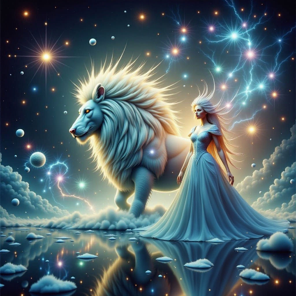 Colorful Cosmic Galaxy in Surreal Dreamscape