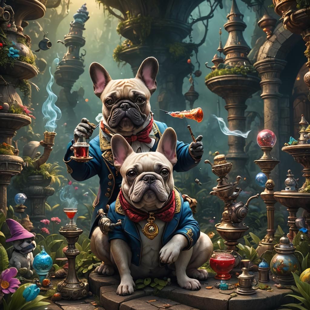 Wonderland Bulldog Toking, Fantasy Concept Art