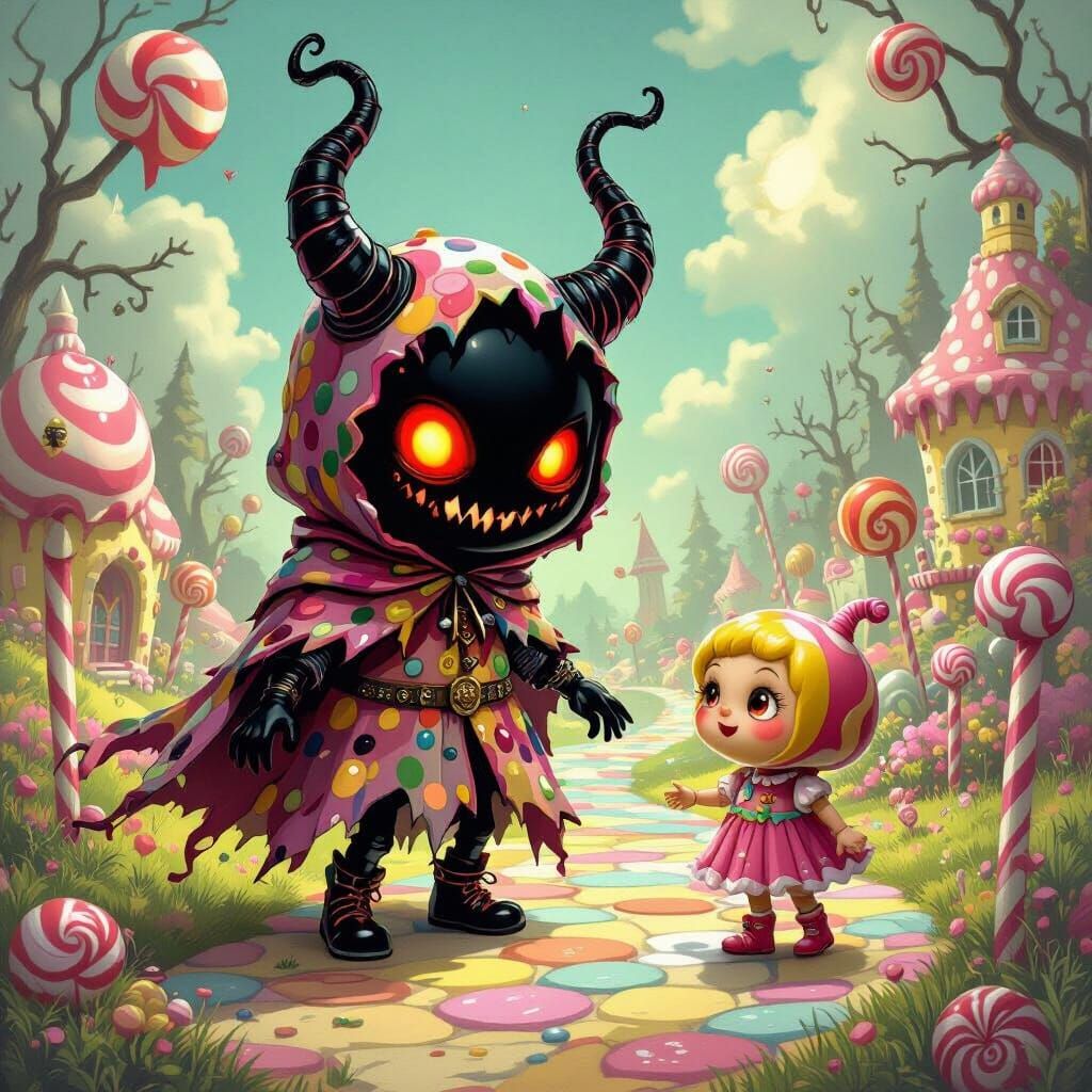 Menacing Demonic Gumdrop Attacks Child in Candyland