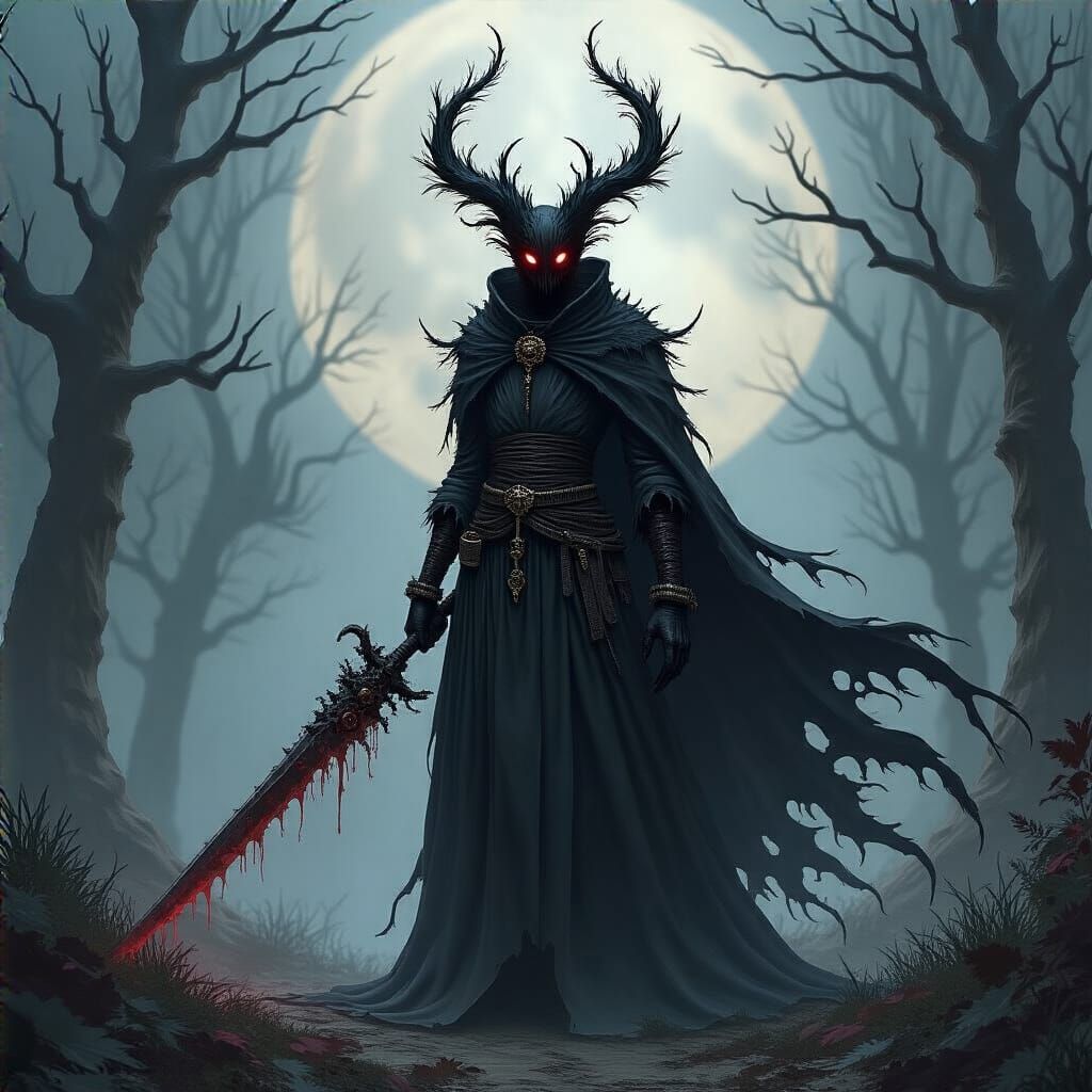 Grimdark Nocturne: A Dark Fantasy Landscape