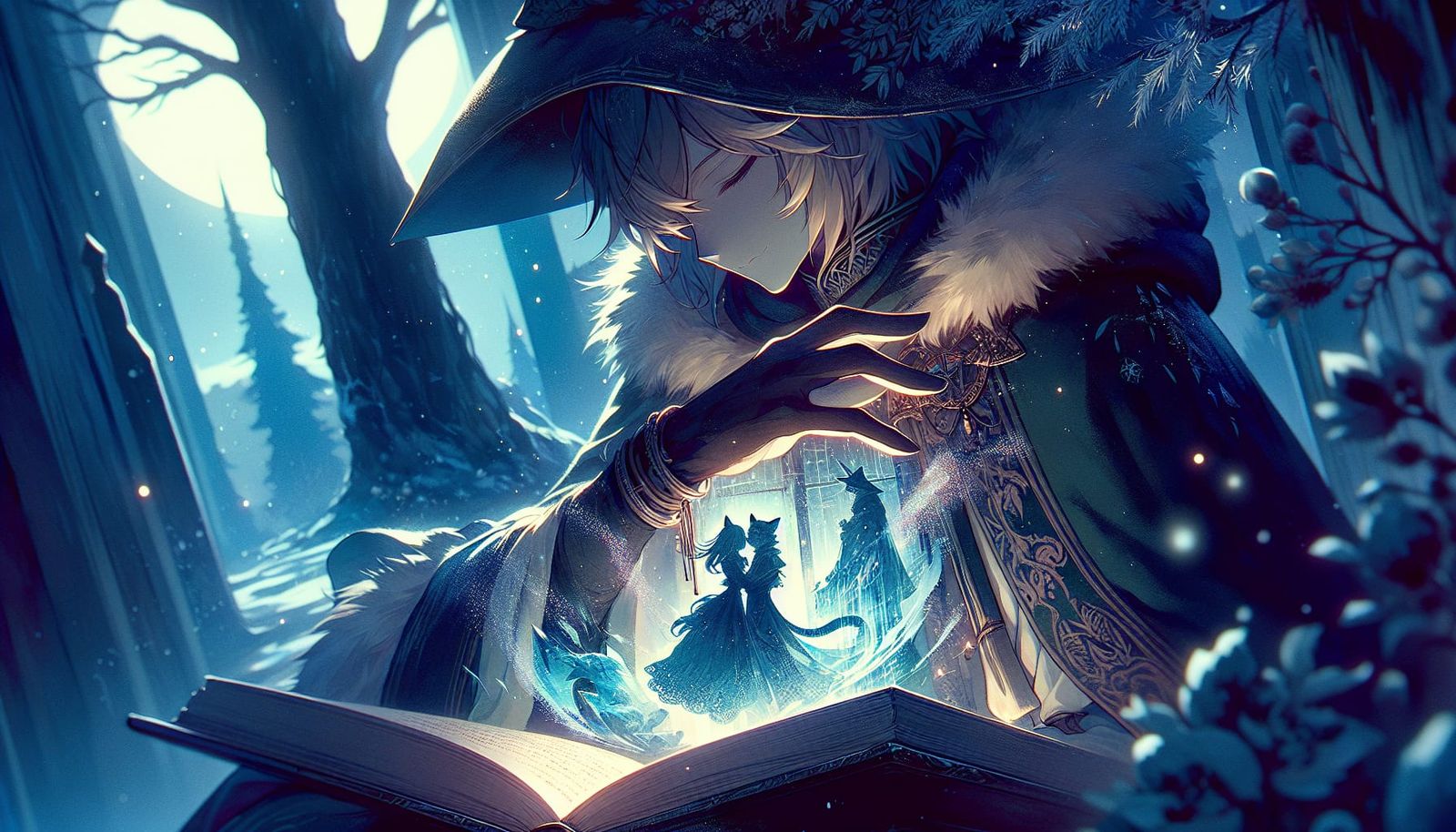 Anime Lynx with Romantic Dream Illustrations