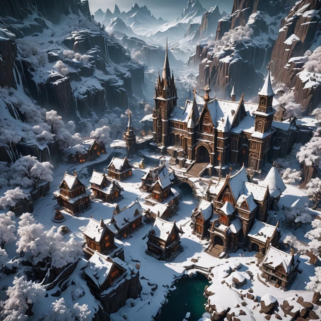 Fantastical Blizzard Concept Art in Deep Color