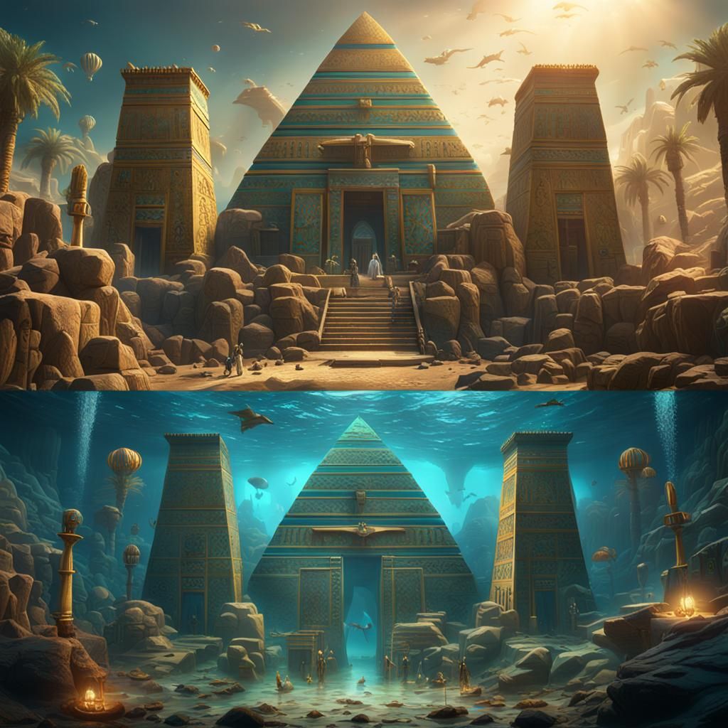 Acient egypt under water thema park