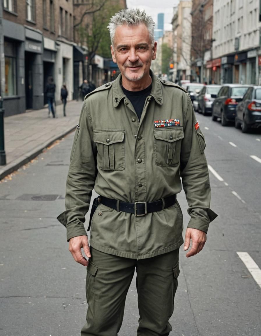 Tough Veteran Warrior in Photorealistic Style