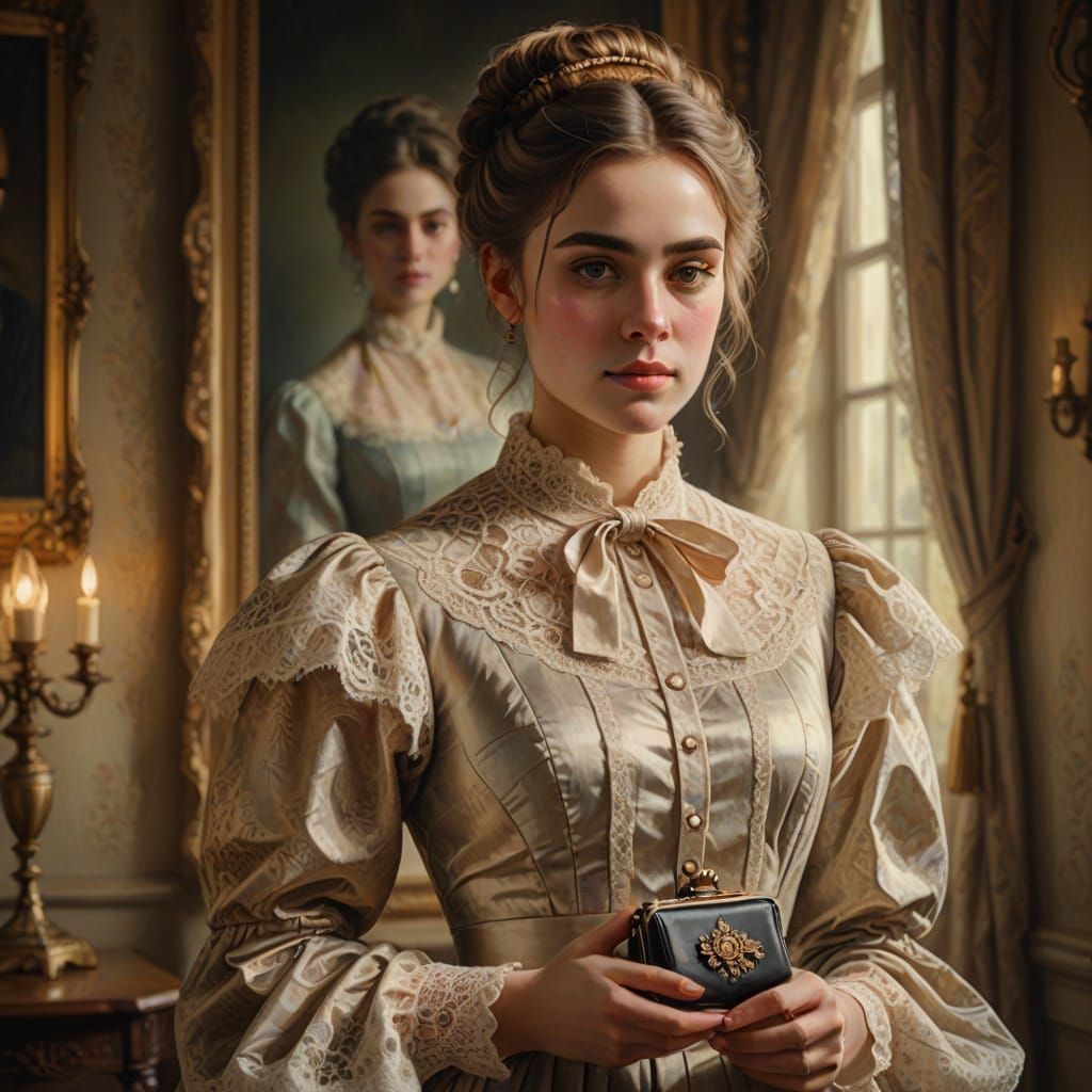 Elegant Victorian Lady in Soft Focus