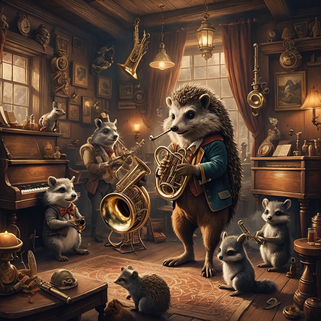 Jazz Band of Animals in 1970s Tavern