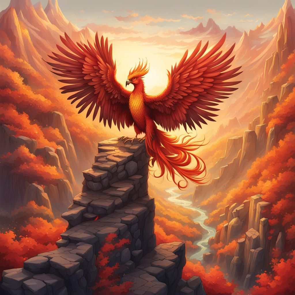 Phoenix in Mountain Home: A Mythical Scene