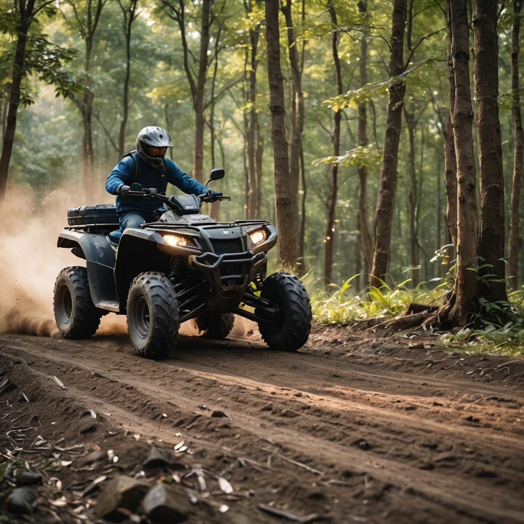 ATV Rider Captured with Professional Photography Techniques