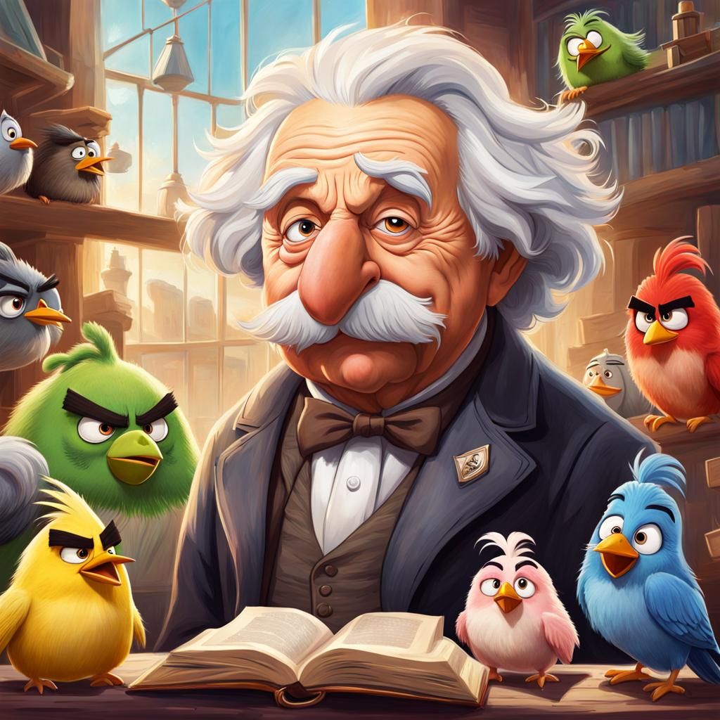 Angry birds and Albert Einstein