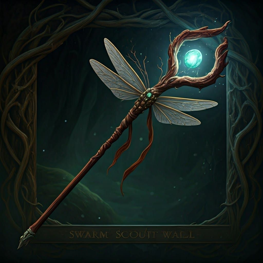 Insectoid Fantasy Staff of the Feywild