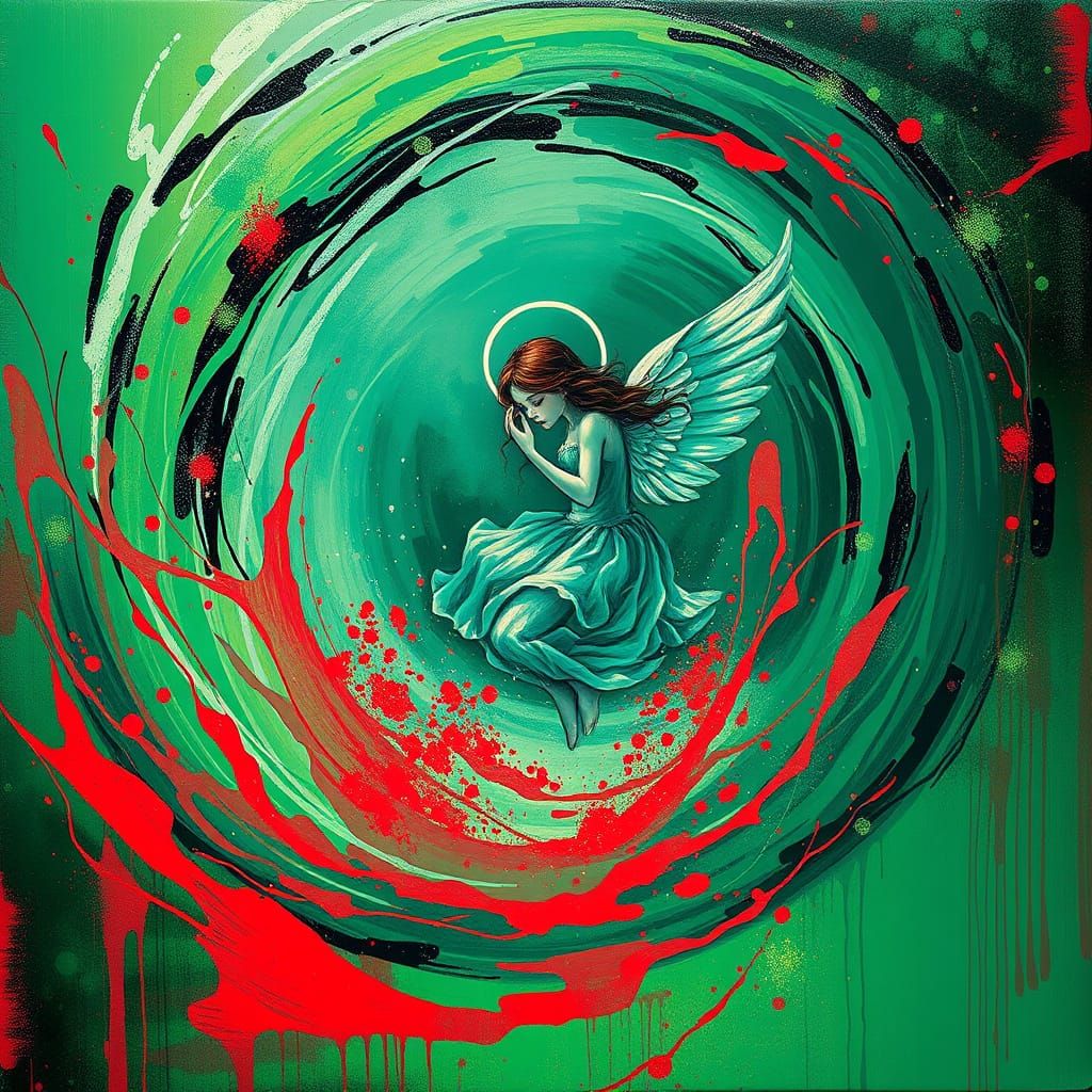 Angel Dances in Mystical Waterspout, Whispers of Ethereal Mu...