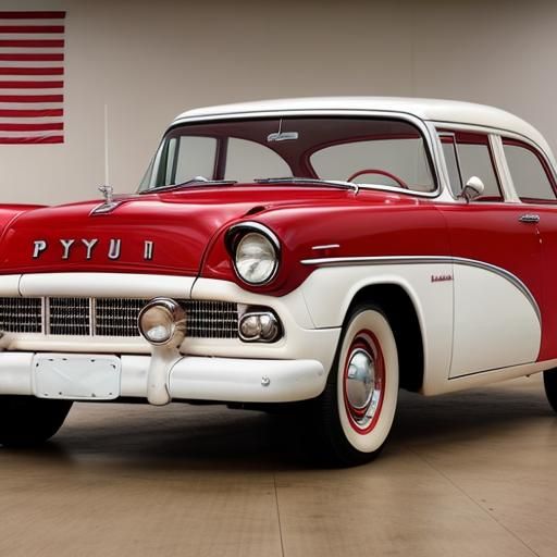 1956 Plymouth: A Red and White Classic