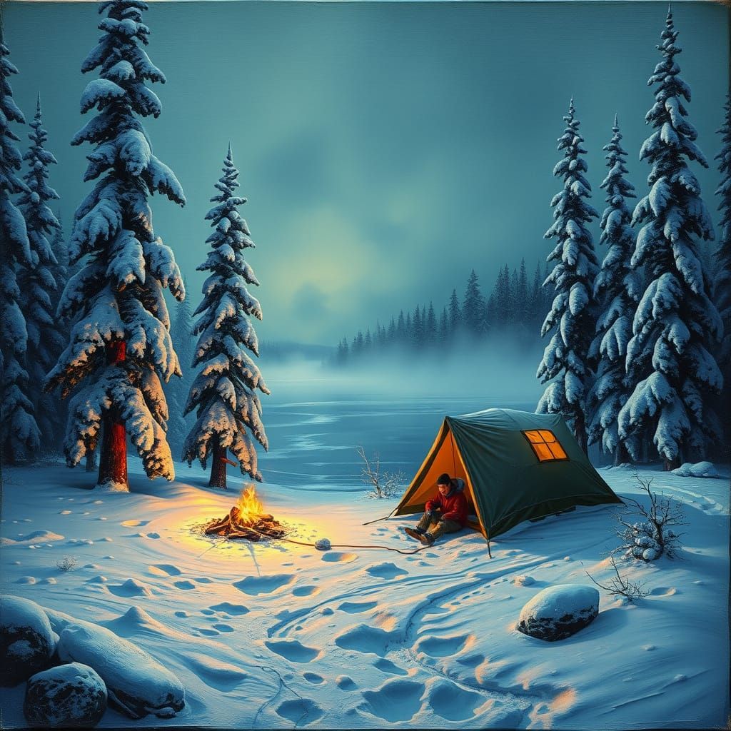 Hyperrealist Winter Wonderland Unravels into Surreal Nightma...