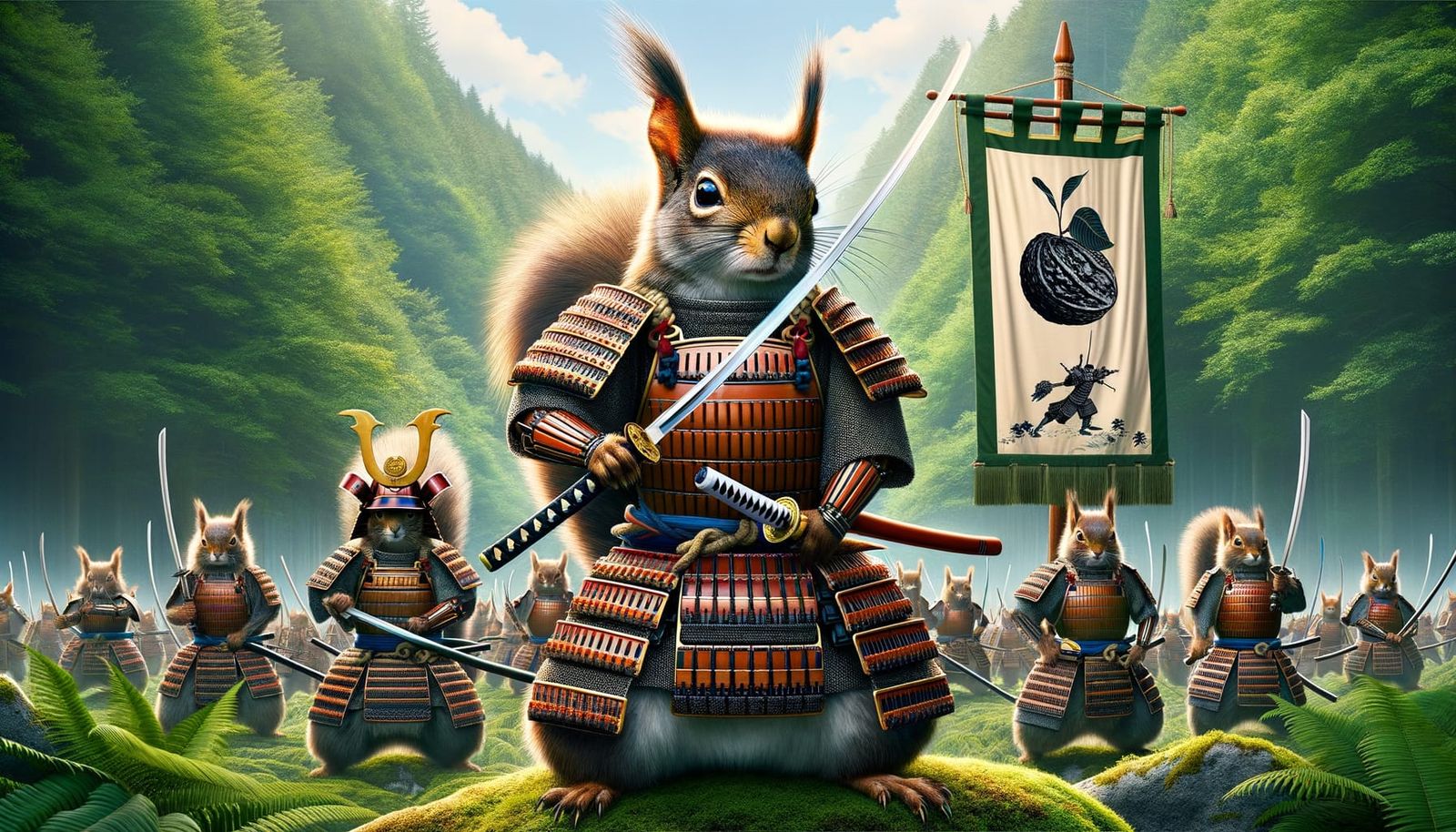 The Emperor's famed Black Walnut Samurai Warriors ready to give battle