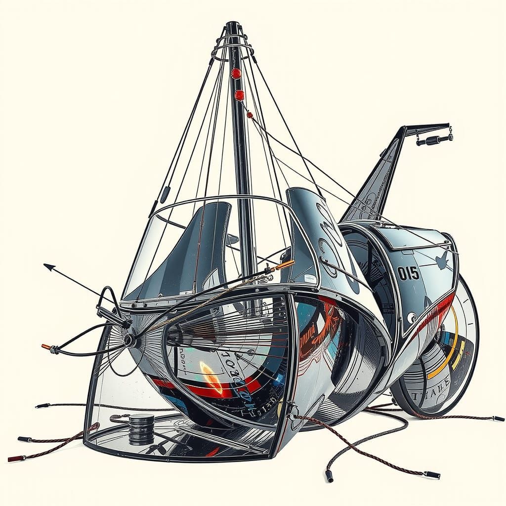 Hyperrealistic Sculpture Reflecting Grandeur