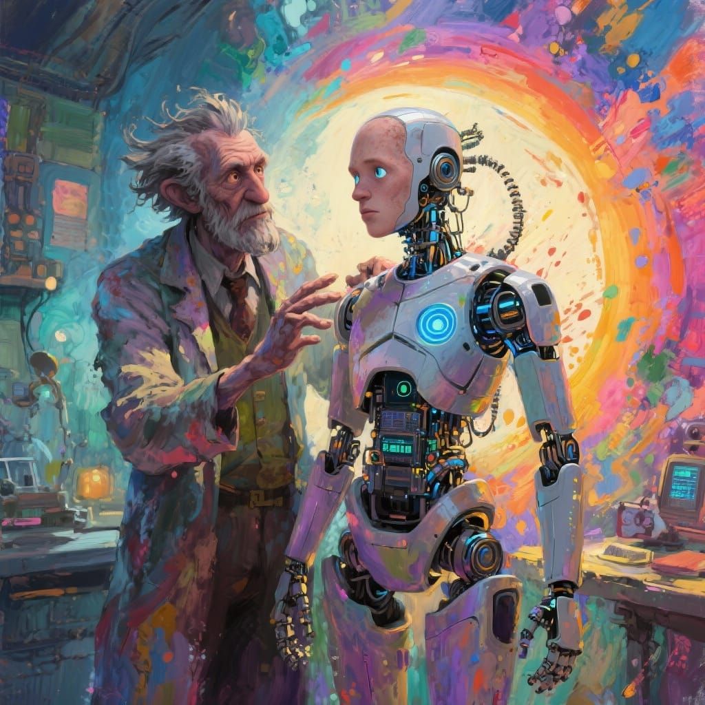 Mad Scientist Unveils Sentient Human-Robot Hybrid