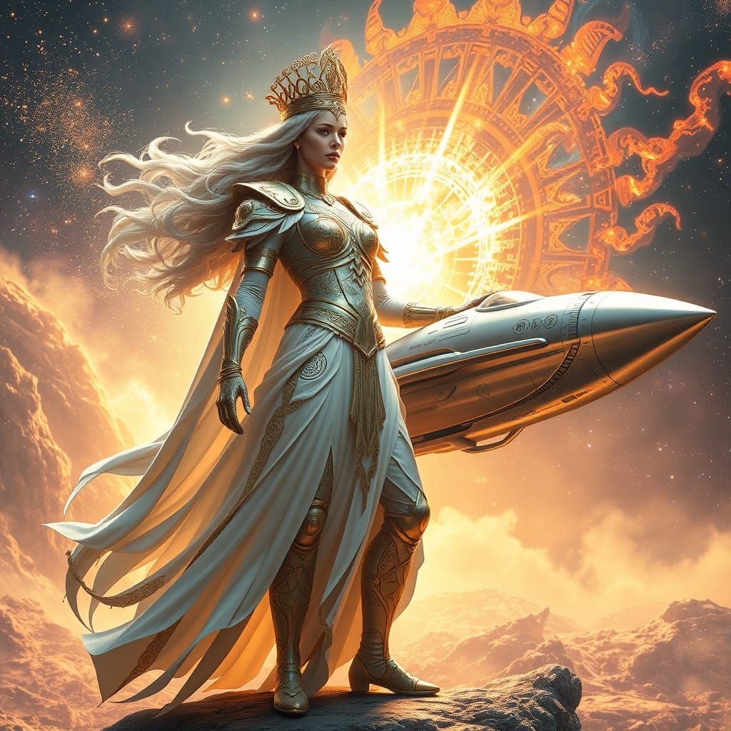 Goddess of Truth in Astral Armor, Cosmic Commander of the Pl...