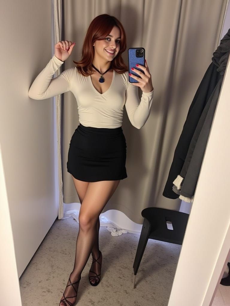 Mirror Selfie in Fitting Room