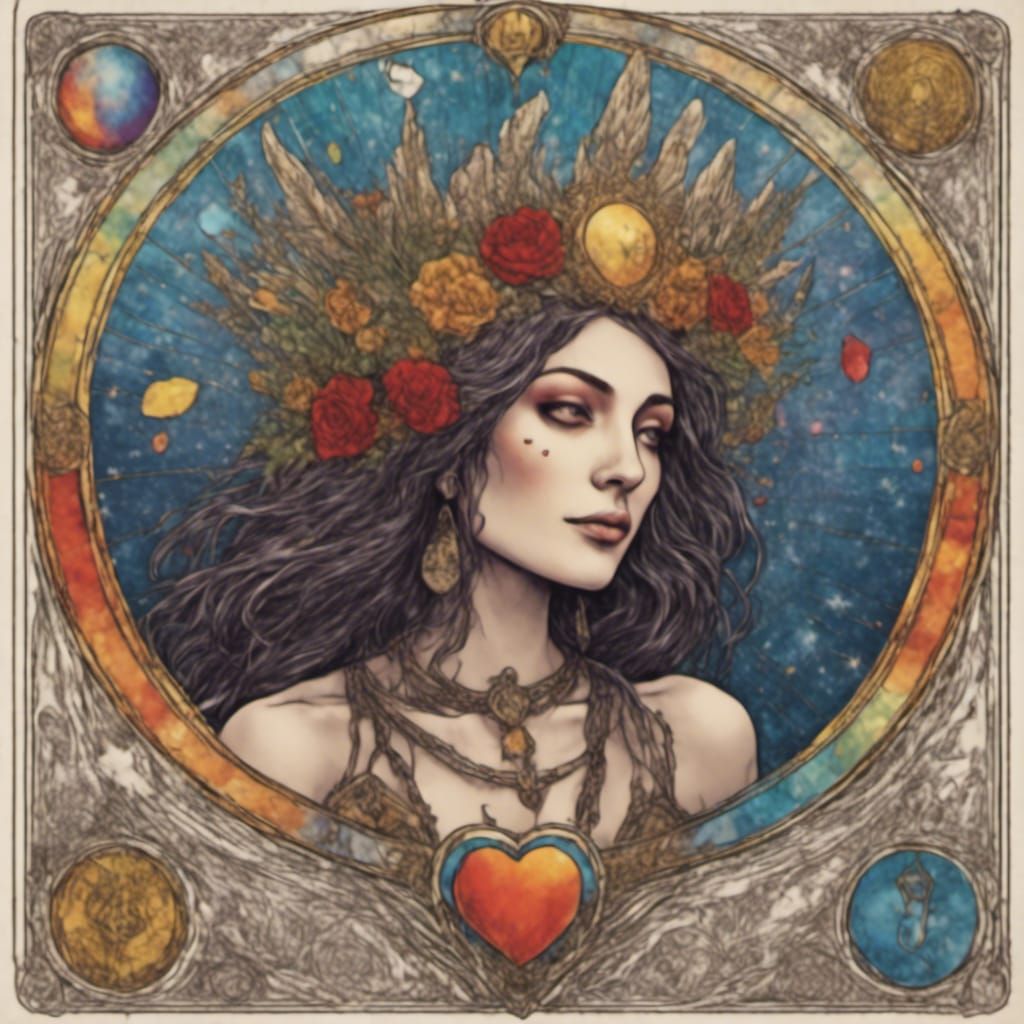 Capricorn Tarot Card, Heart of Winter