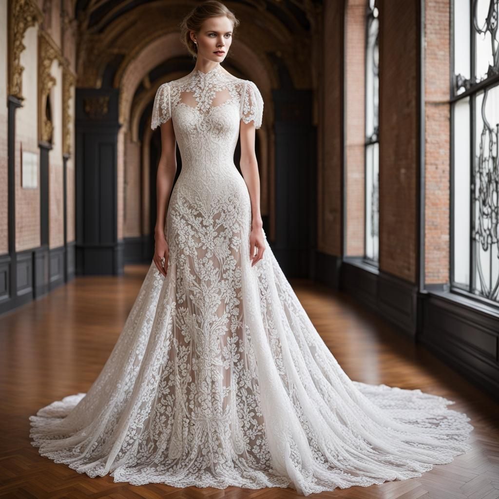Elaborate Lace Gown