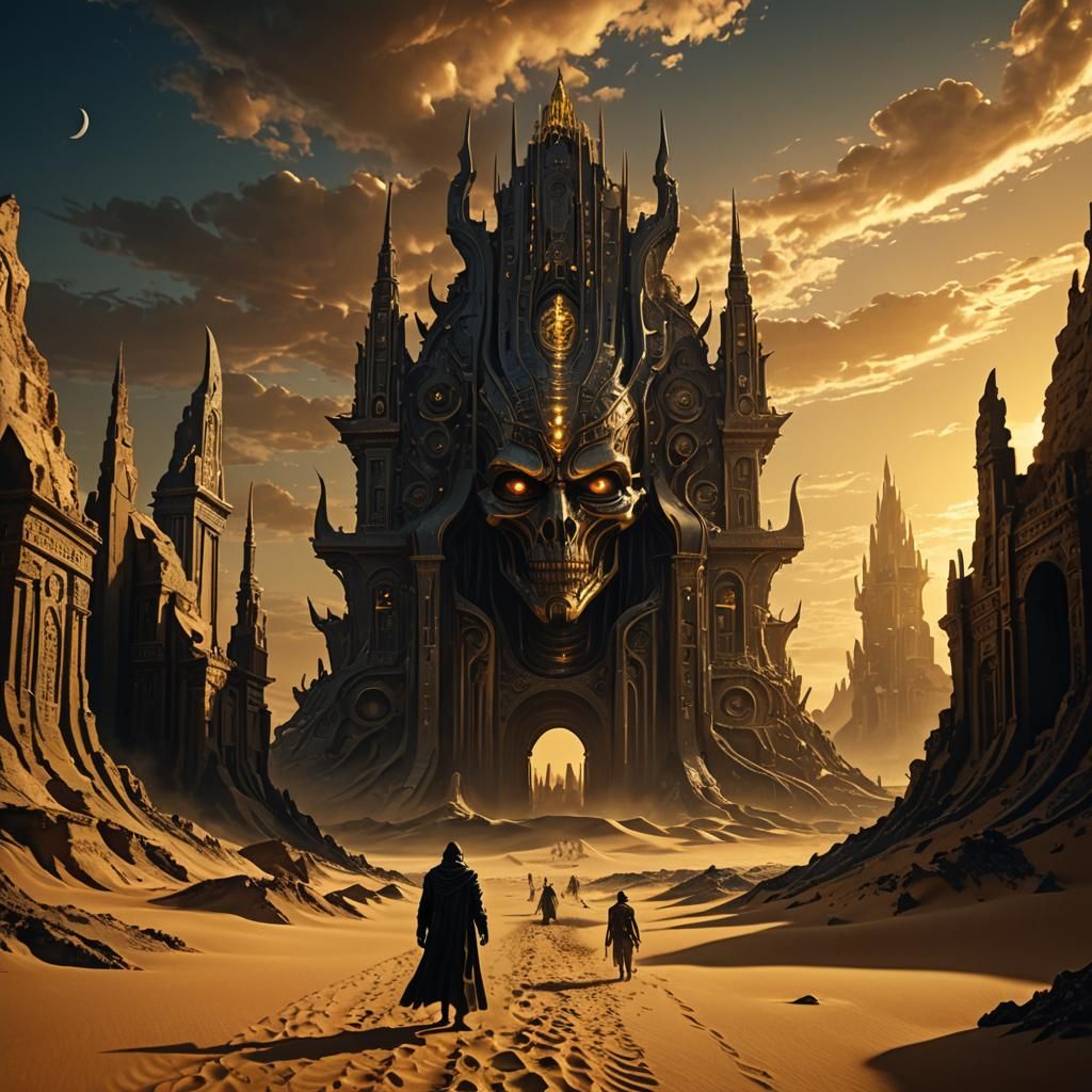 Sinister Being Emerges: Surreal Digital Painting