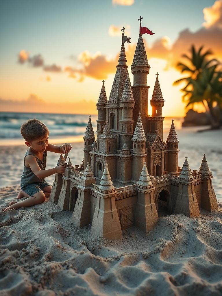 Building Sand Castle