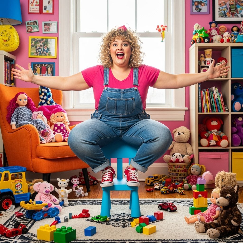 Woman in Playroom: Pop Surrealist Art