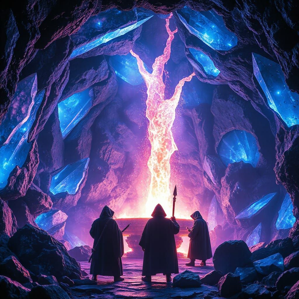 Mythical Forge in Crystal Cavern with Starlight Power