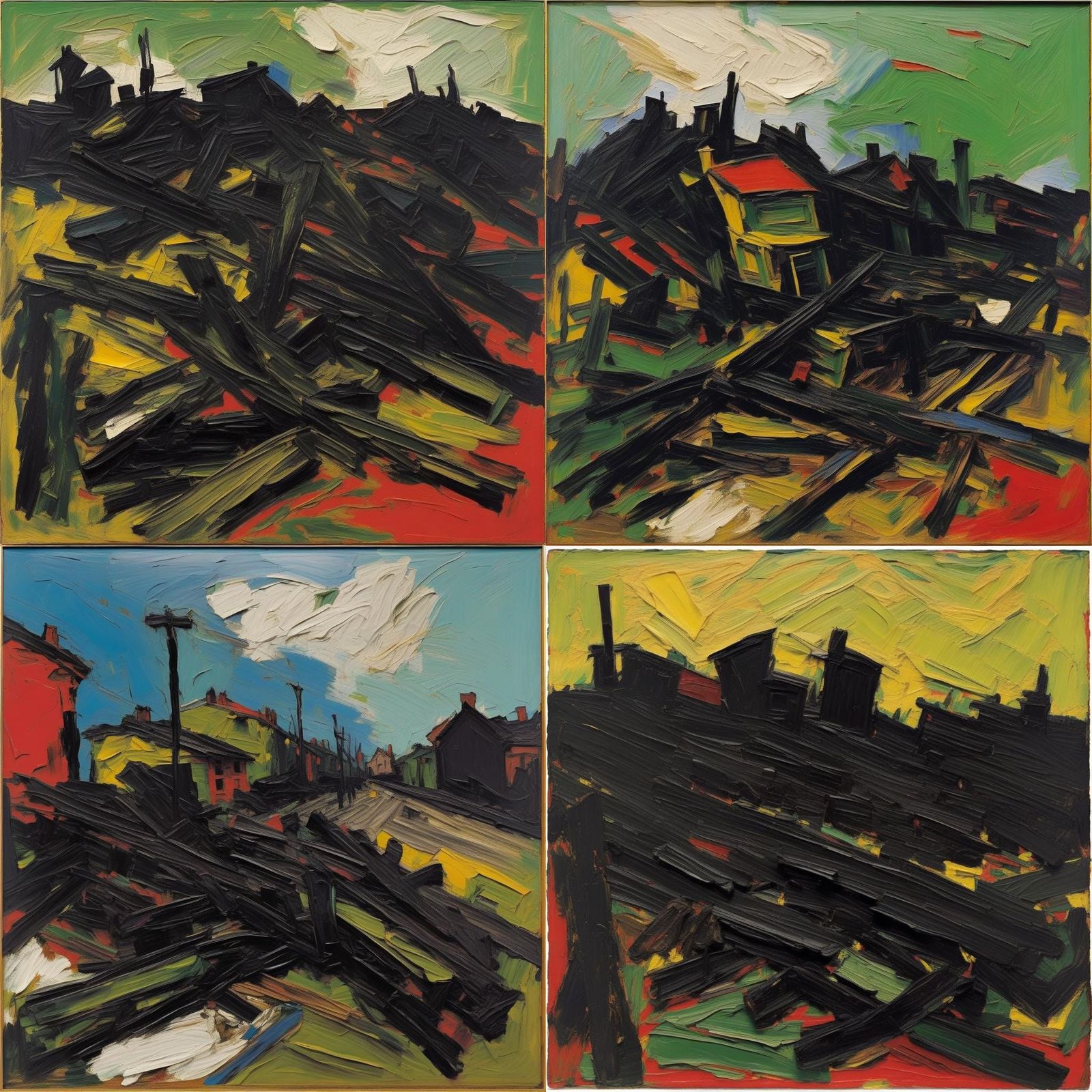 Expressive Portrait in Impasto Style