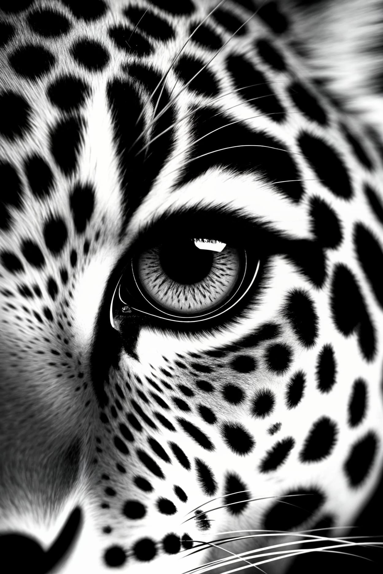 Dramatic Jaguar Eye Close-Up: Editorial Photography