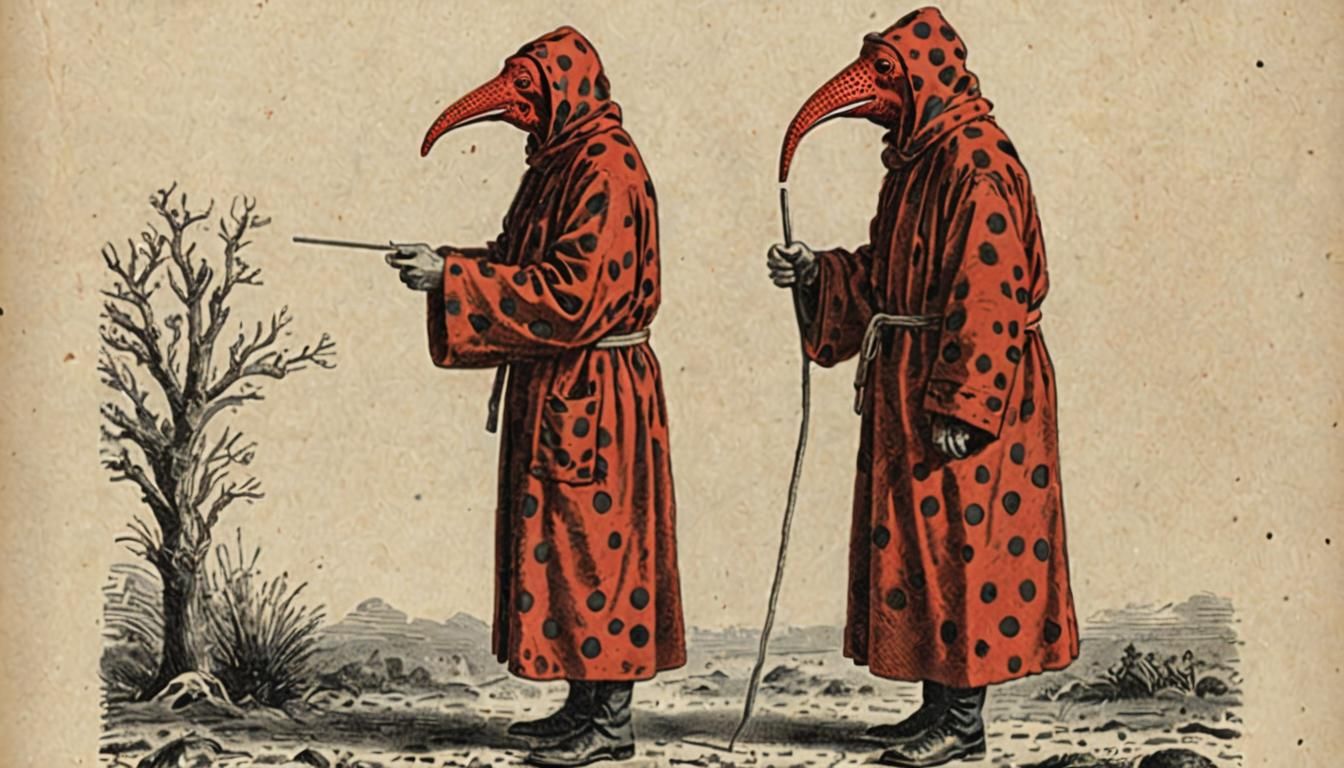 Vintage Scientific Illustration: Red Spotted Man