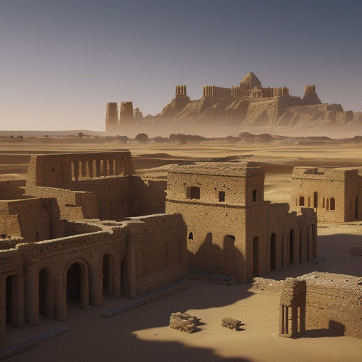 Elam's Ancient Ruins in Golden Hour