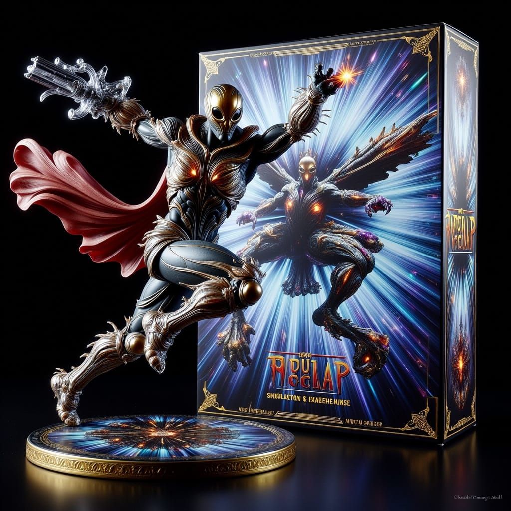 **"Eine meisterhaft gestaltete Action-Figur: Verpackung und Design als Kunstwerk für Sammler weltweit"**.