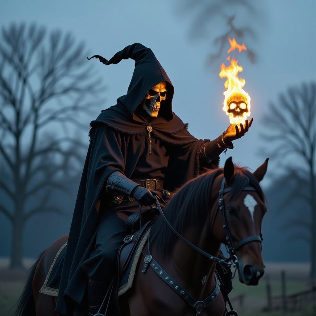 The Dark Rider on His Steed