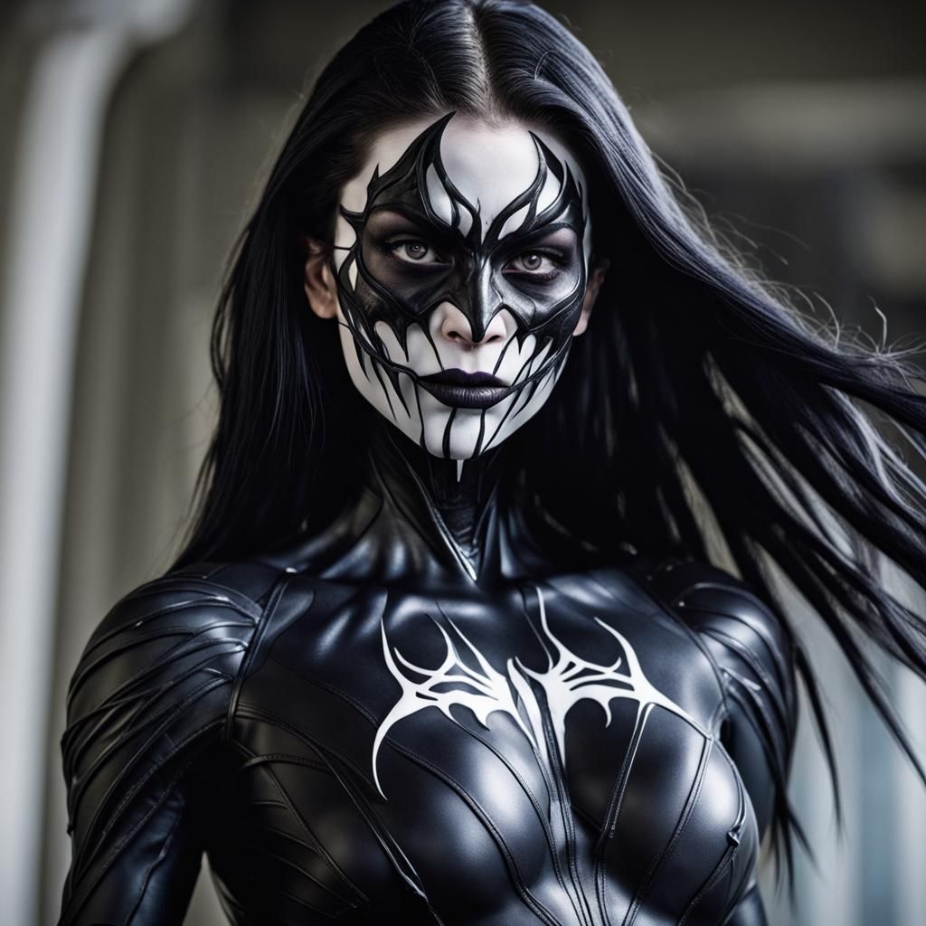 Raven with Venom Symbiote