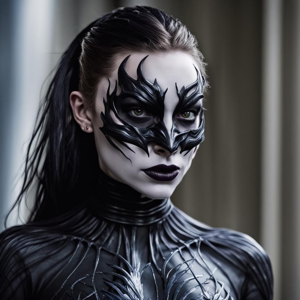 Raven Transformed by Venom Symbiote