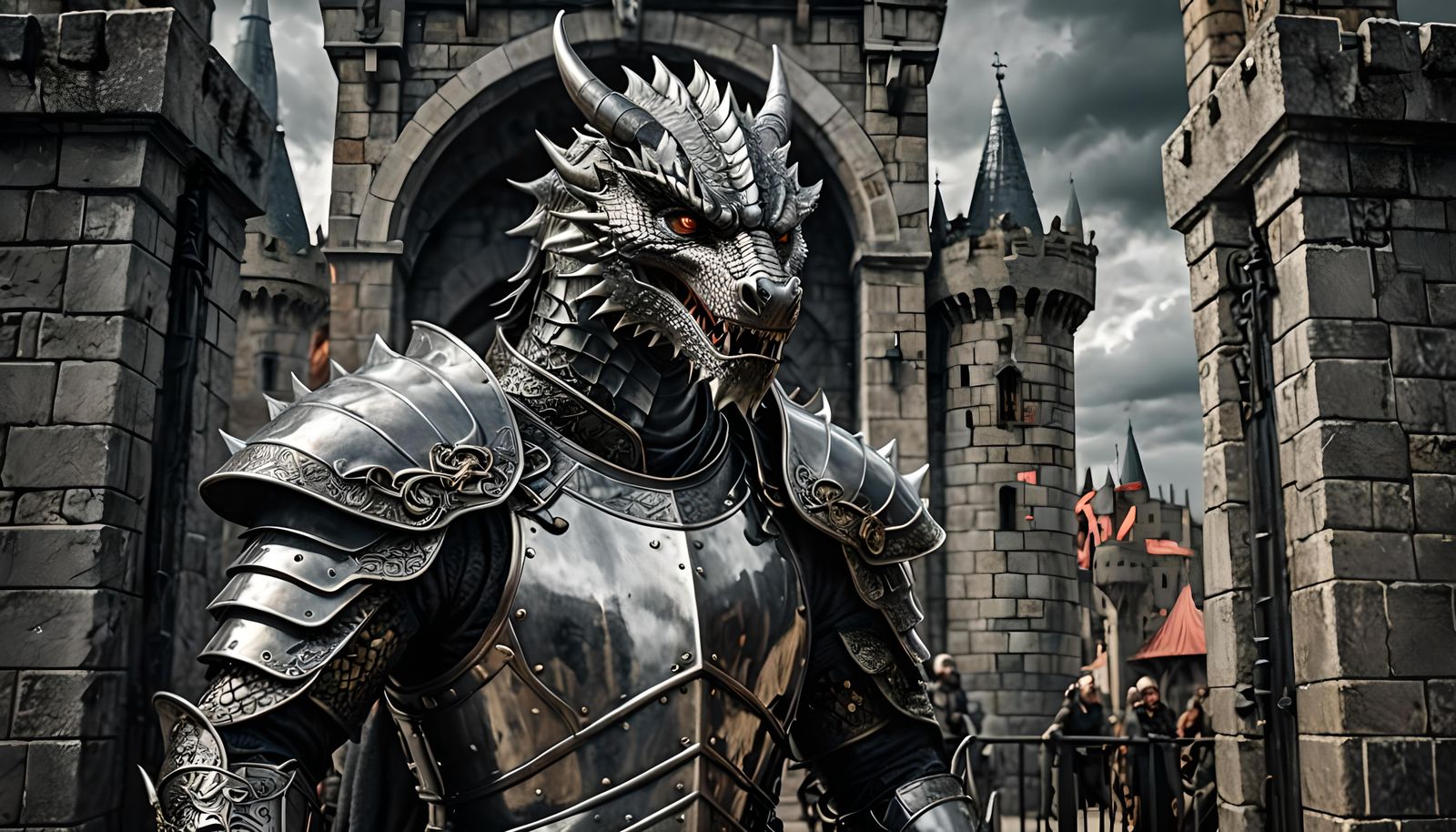 Armored War Dragon Guards King's Landing